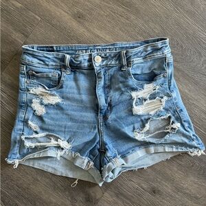 AE NE(X)T Level High-Waisted Denim Shorts